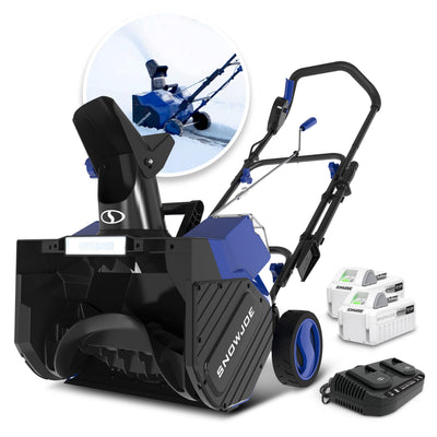 Snow Joe 48-Volt* IONMAX Cordless Snow Blower Kit | 18-Inch | W/ 2 x 4.0-Ah Batteries + Charger