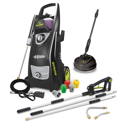 Sun Joe SPX3000 XTREAM® Clean Electric Pressure Washer + Patio Cleaner + Sky Lance W/ Accessories| 14.9-Amp