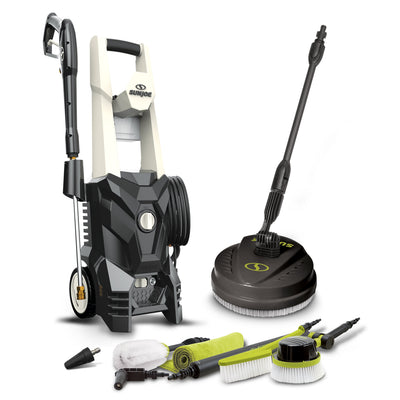 Sun Joe 2000 PSI Max All-Purpose Electric Pressure Washer | 13-Amp | 4 Quick-Connect Nozzles + Foam Cannon + Turbo Spray Nozzle + Patio Cleaner + Auto Cleaning Kit