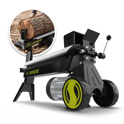 Sun Joe LJ602E Electric Log Splitter | 5-Ton | 15 Amp | Hydraulic Ram
