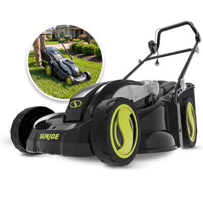 Sun Joe Electric Lawn Mower + Mulcher | 17 inch | 13 Amp | 7-position