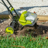 Sun Joe 48-Volt* IONMAX Cordless Garden Tiller + Cultivator Kit | W/ 2 x 4.0-Ah Batteries + Dual Port Charger thumbnail 13
