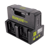 Snow Joe + Sun Joe CERTIFIED AUTHENTIC Ultimate 24-Volt* Charging Bundle | Power Station + 2 x 4.0-Ah Batteries thumbnail 4