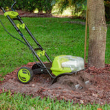 Sun Joe 48-Volt* IONMAX Cordless Garden Tiller + Cultivator Kit | W/ 2 x 4.0-Ah Batteries + Dual Port Charger thumbnail 12