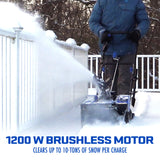 Snow Joe Best Value Winter Combo Kit | 24V Cordless Snow Shovel + 48V Cordless Snow Blower | W/ 3 x 4.0-Ah Batteries + 2 x Chargers, Ice Scrapers, & Covers thumbnail 5