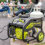 Power Joe Portable Propane Generator | Push-Button Electric + Recoil Start | Power Cooling System | 4100 Starting Watt | 3300 Running Watt | W/ Cover, Extension Cord, Magnetic DipStick, 24V 2.0-Ah Battery and Charger thumbnail 4