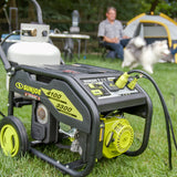 Power Joe Portable Propane Generator | Push-Button Electric + Recoil Start | Power Cooling System | 4100 Starting Watt | 3300 Running Watt | W/ Cover, Extension Cord, Magnetic DipStick, 24V 2.0-Ah Battery and Charger thumbnail 5