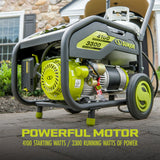 Sun Joe SJG4100LP Portable Propane Generator | Push-Button Electric + Recoil Start | Power Cooling System | 4100 Starting Watt | 3300 Running Watt | W/ 24V 2.0-Ah Battery and Charger thumbnail 4