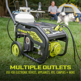 Power Joe Portable Propane Generator | Push-Button Electric + Recoil Start | Power Cooling System | 4100 Starting Watt | 3300 Running Watt | W/ Cover, Extension Cord, Magnetic DipStick, 24V 2.0-Ah Battery and Charger thumbnail 13