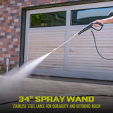 Sun Joe Foam Cannon Starter Bundle | W/ Electric Pressure Washer, 34 oz Foam Cannon, and Auto Wash | Quick Connect Nozzles thumbnail 7