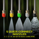 Sun Joe Foam Cannon Starter Bundle | W/ Electric Pressure Washer, 34 oz Foam Cannon, and Auto Wash | Quick Connect Nozzles thumbnail 13