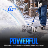 Snow Joe 20-Volt ECOSHARP Cordless Snow Shovel with Wheels | 12-Inch Clearing Width | W/ 4000 mAh Battery (4.0-Amp) + Charger thumbnail 6
