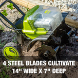 Sun Joe 48-Volt IONMAX Cordless Garden Tiller/Cultivator | Tool Only thumbnail 7